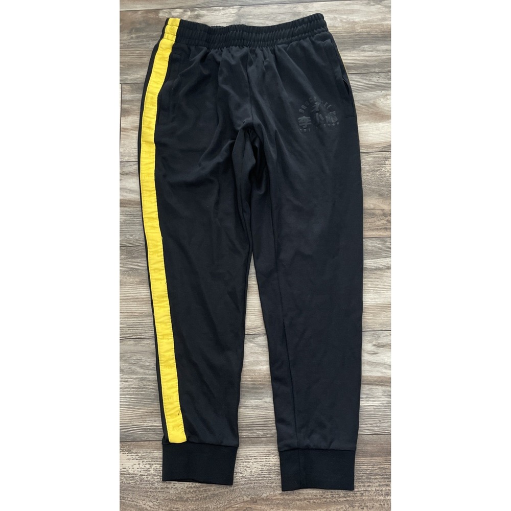 Bruce Lee One Official Merchandise Track Pants Black/Yellow XL Rare Streetwear